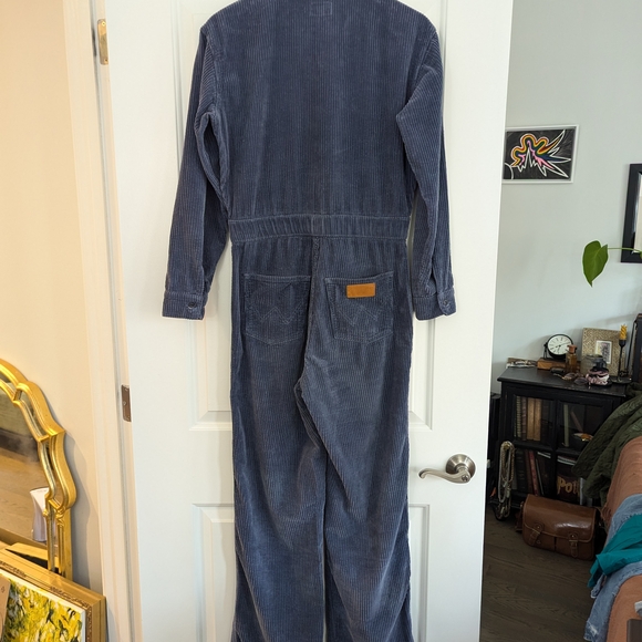 Blue Corduroy Jumpsuit - Picture 2 of 8